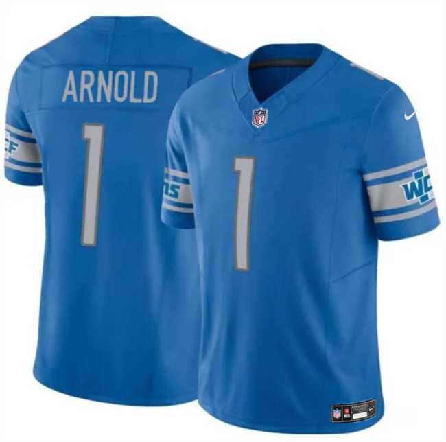 Men & Women & Youth Detroit Lions #1 Terrion Arnold Blue 2024 Draft F.U.S.E. Vapor Untouchable Limited Stitched Jersey->denver broncos->NFL Jersey